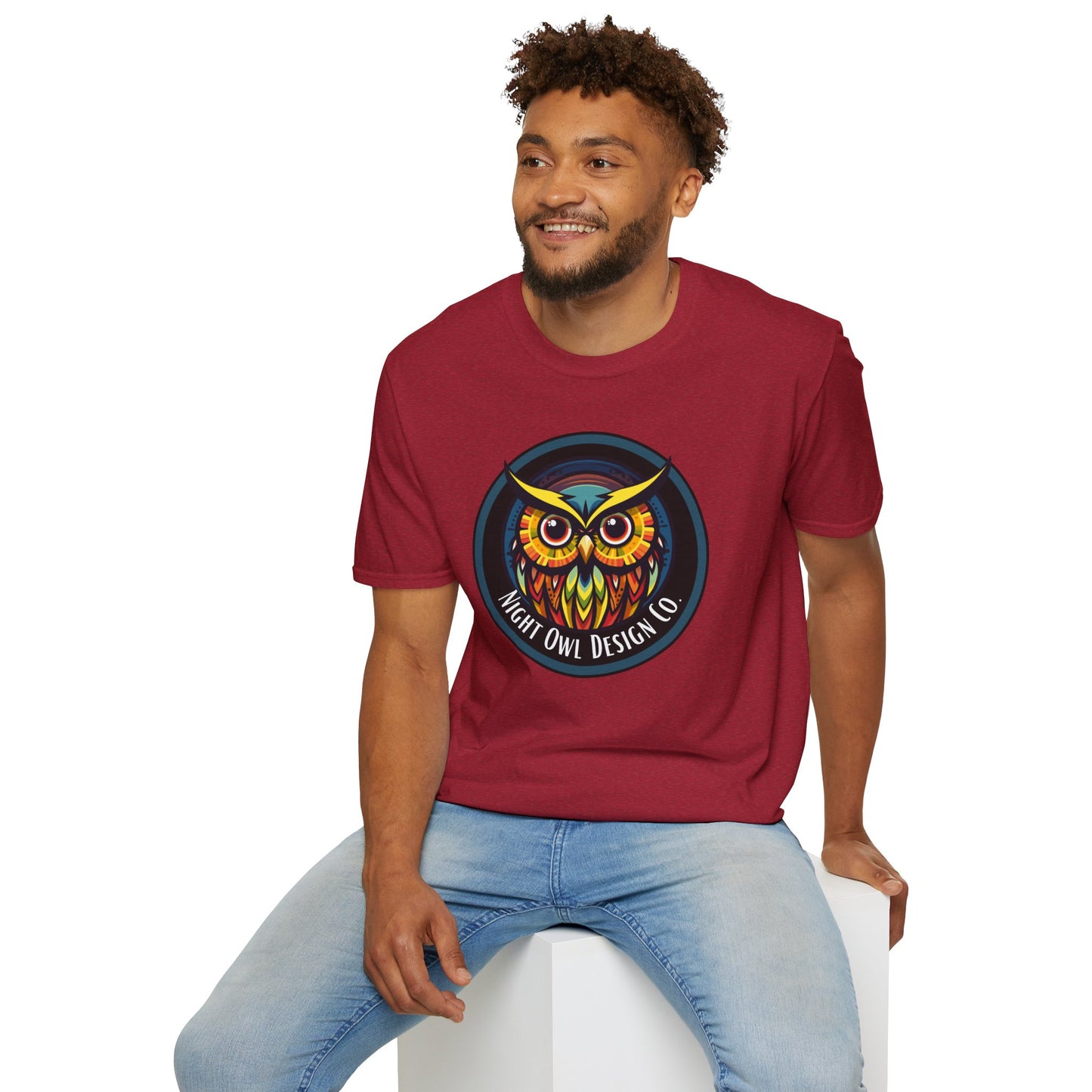 Bolts Owl logo Unisex T-Shirt - Night Owl Design Co Brand