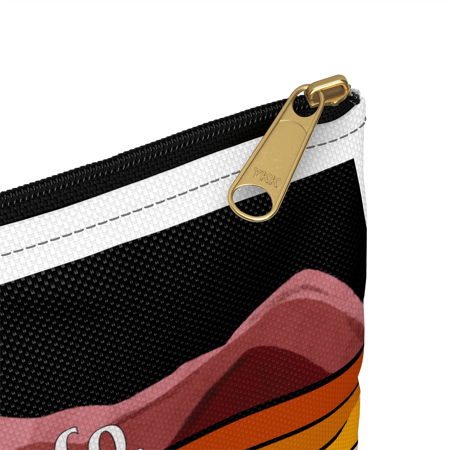 Sunset Owl Accessory Pouch - Travel Makeup Bag, Organizer for School, Gift for Nature Lovers, Cute Pencil Case, Boho Style Bag