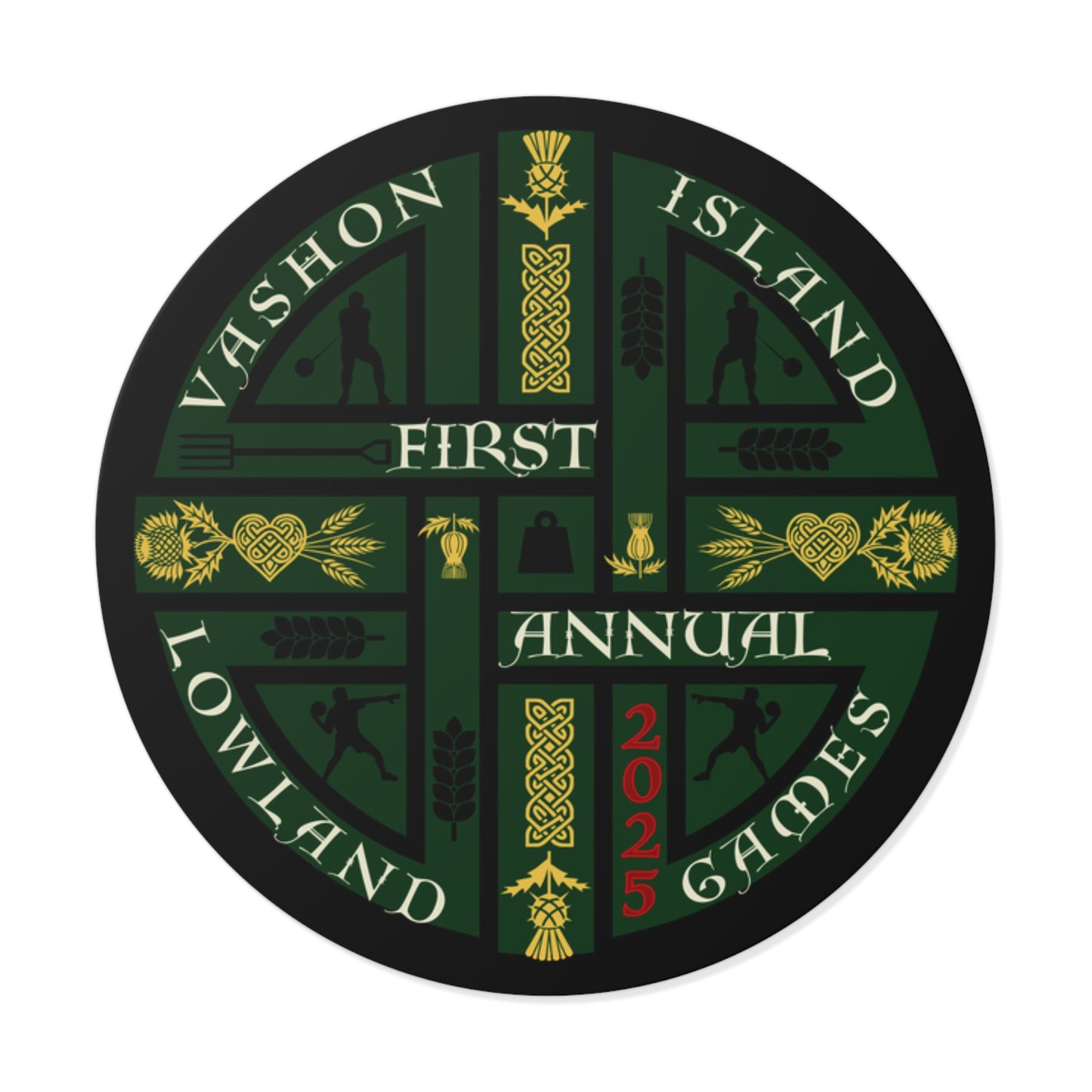 Vinyl Stickers | Vashon Island Lowland Games 2025