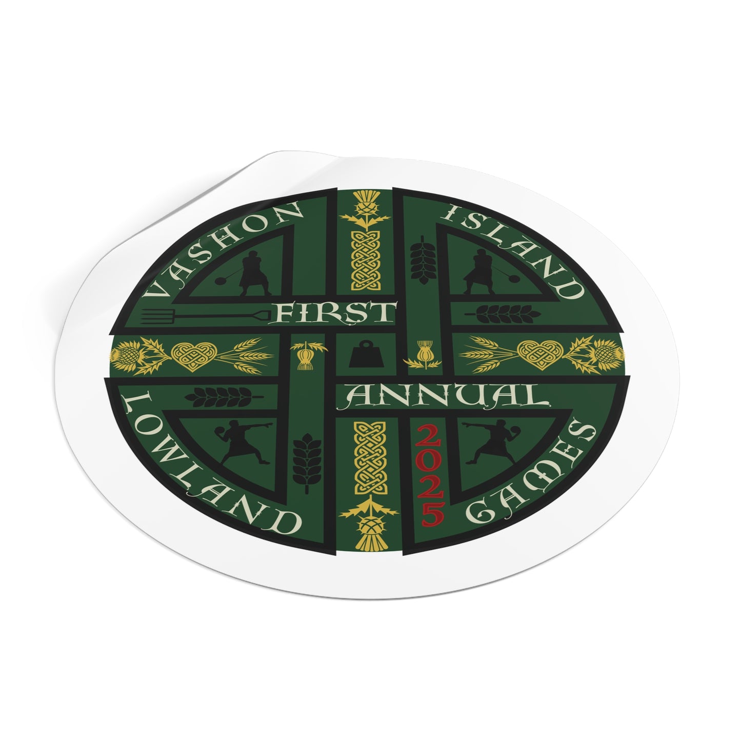Vinyl Stickers | Vashon Island Lowland Games 2025