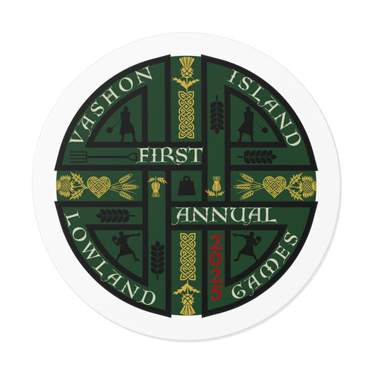 Vinyl Stickers | Vashon Island Lowland Games 2025