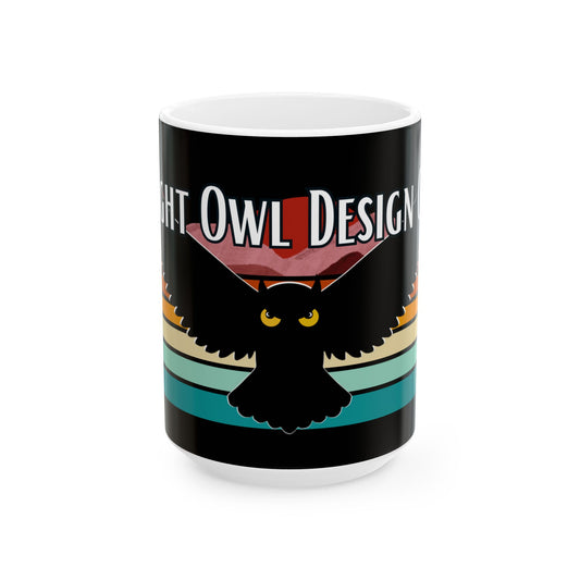 Night Owl Design Co. logo Coffee mug