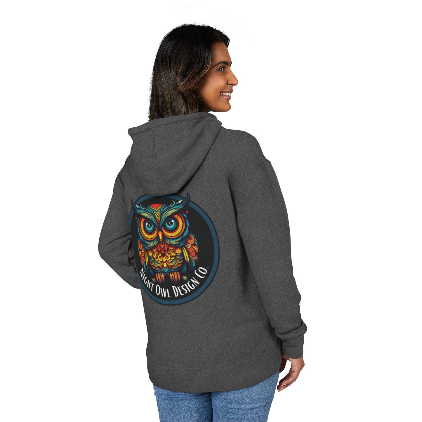 Night Owl Design Co Logo Unisex French Terry
