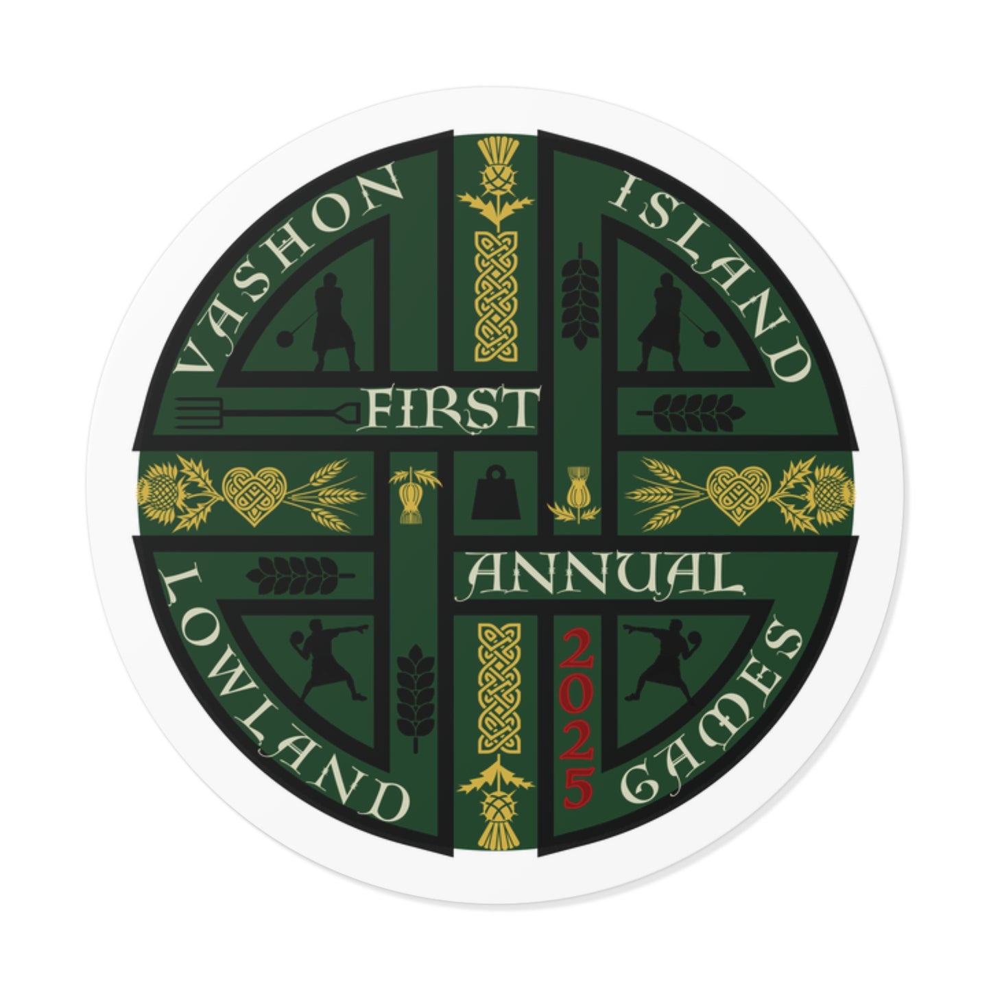 Vinyl Stickers | Vashon Island Lowland Games 2025