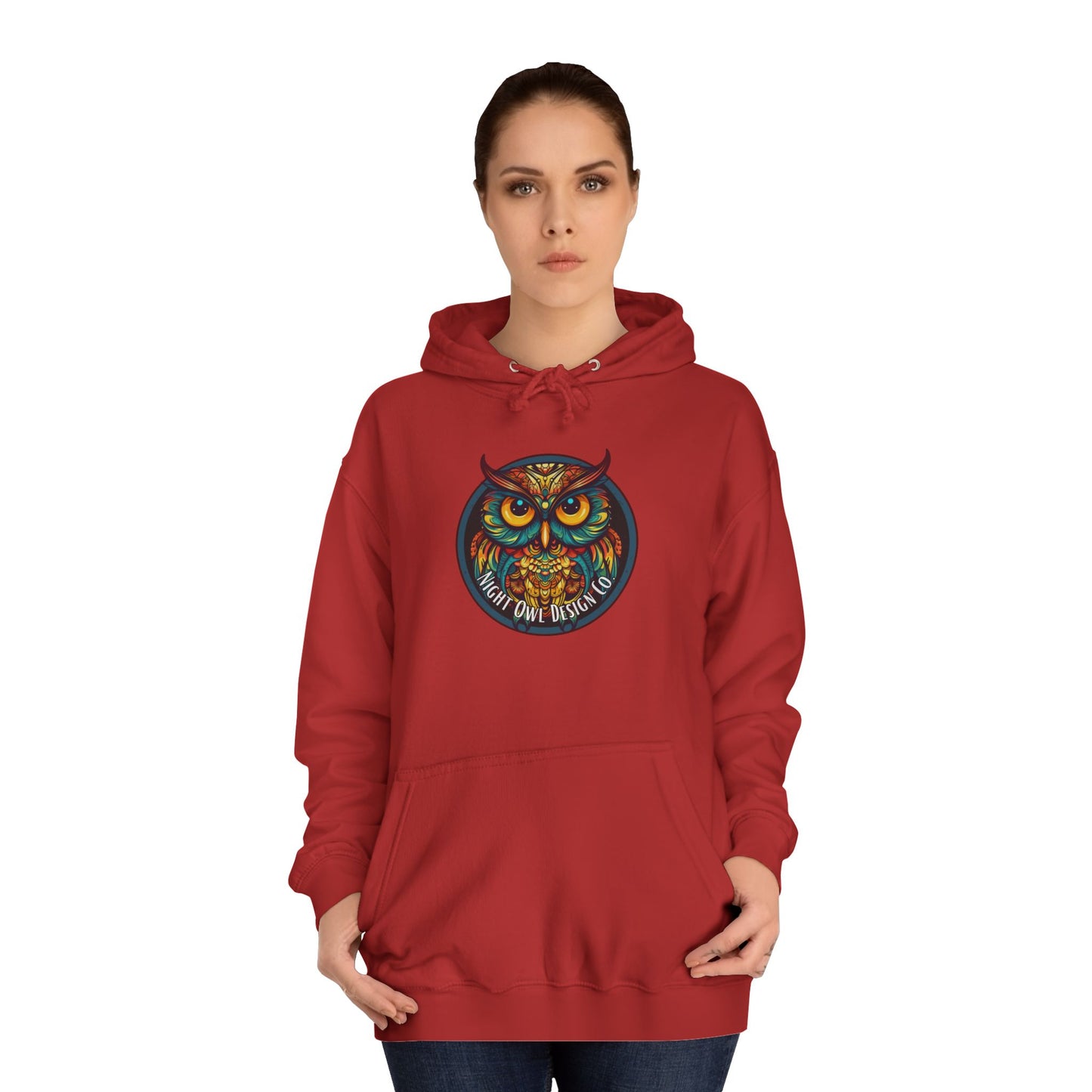 Night Owl Hoodie — Vibrant Night Owl Graphic Pullover