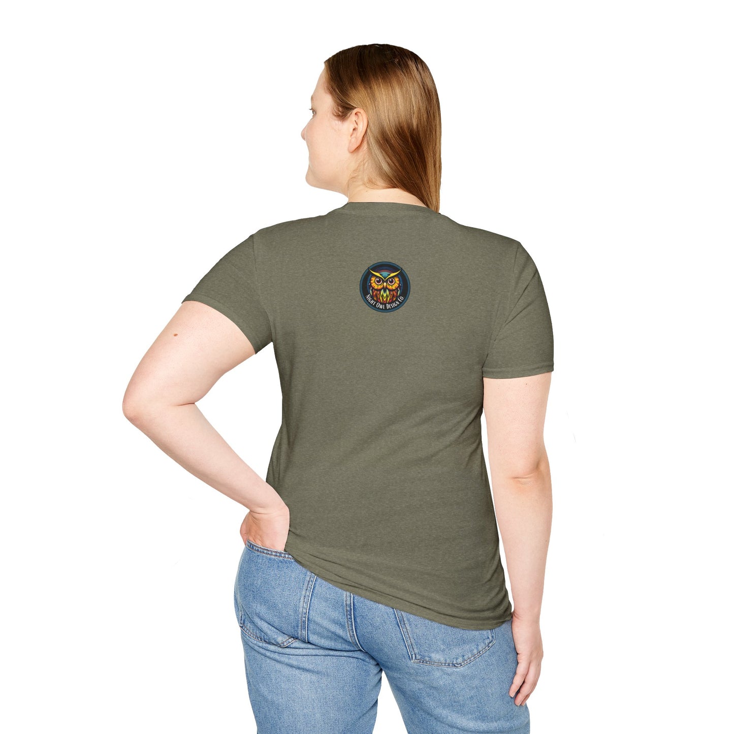 Bolts Owl logo Unisex T-Shirt - Night Owl Design Co Brand