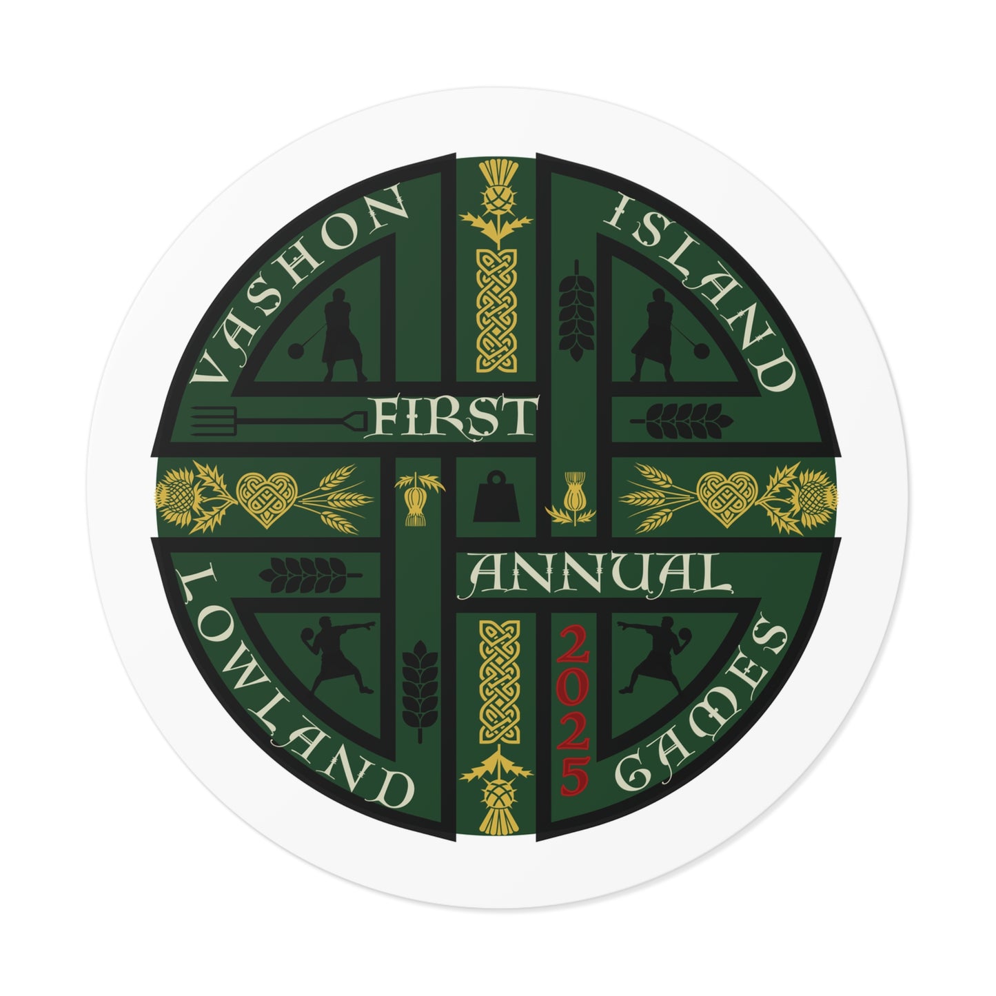 Vinyl Stickers | Vashon Island Lowland Games 2025