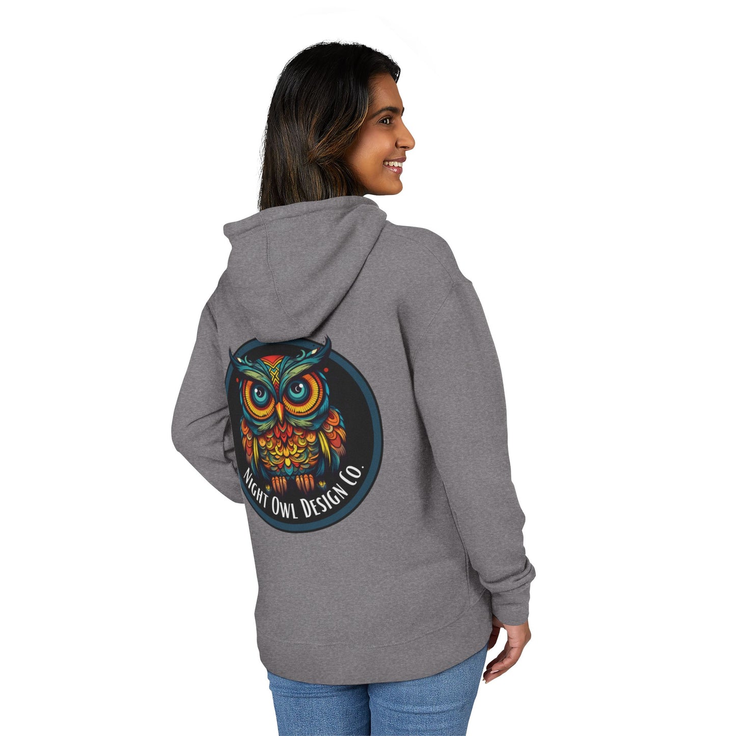 Night Owl Design Co Logo Unisex French Terry