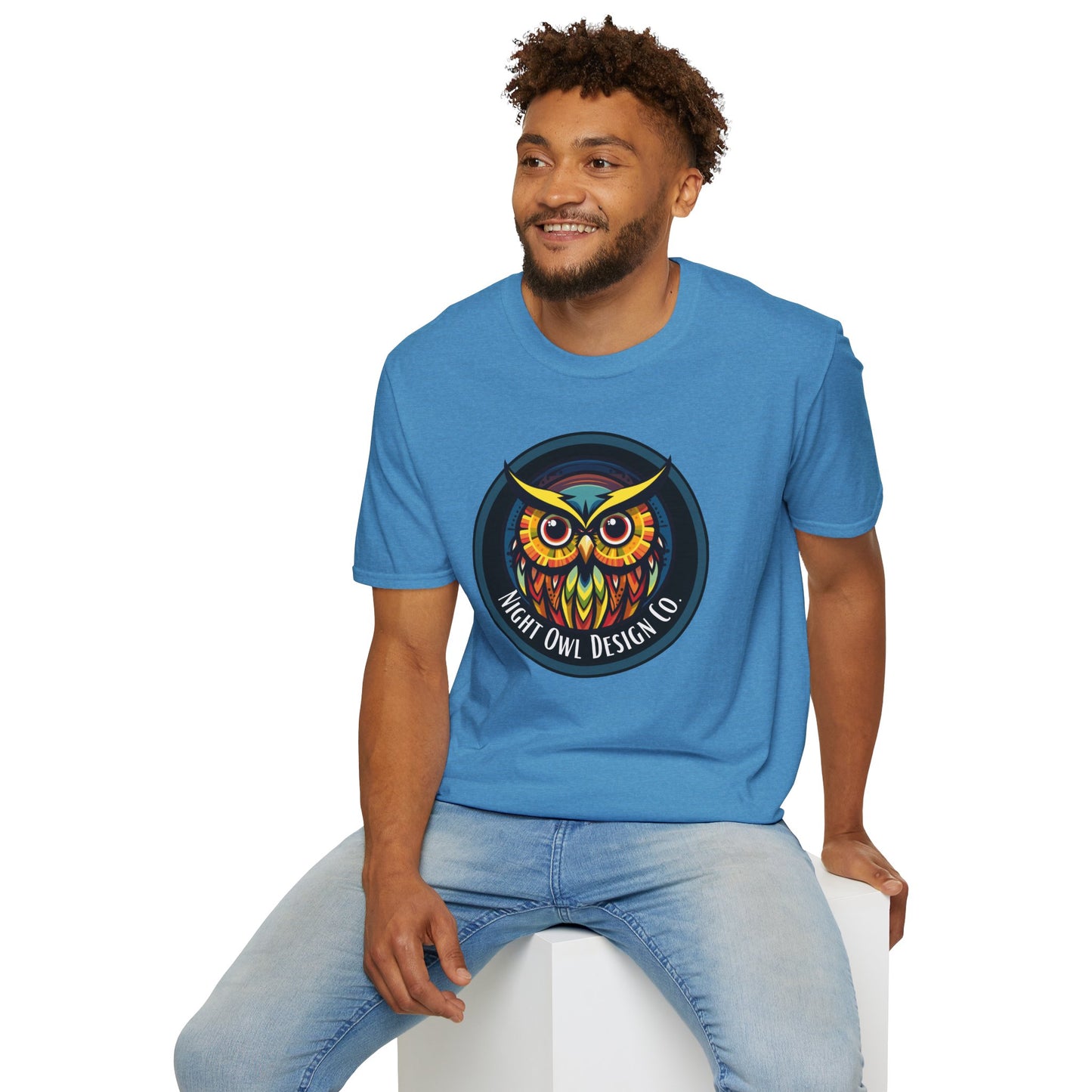 Bolts Owl logo Unisex T-Shirt - Night Owl Design Co Brand