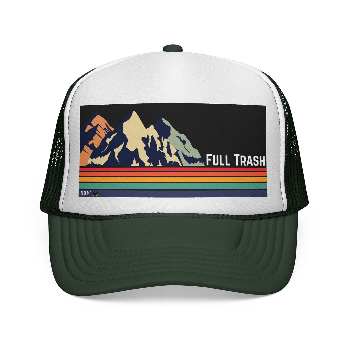 "Full Trash" Trucker Cap — Funny Graphic Trucker Hat