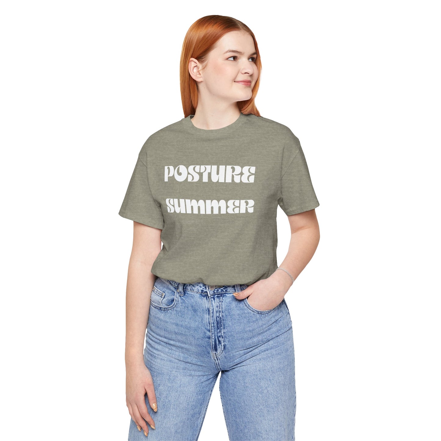"Posture Summer" Funny Quote Tee - Unisex Jersey Short Sleeve