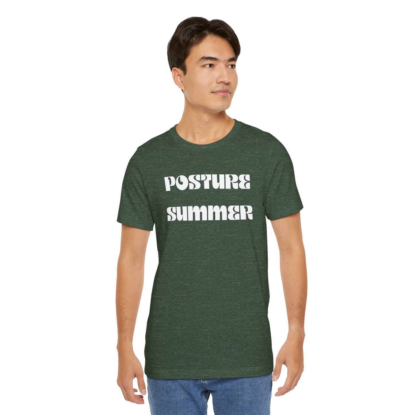"Posture Summer" Funny Quote Tee - Unisex Jersey Short Sleeve