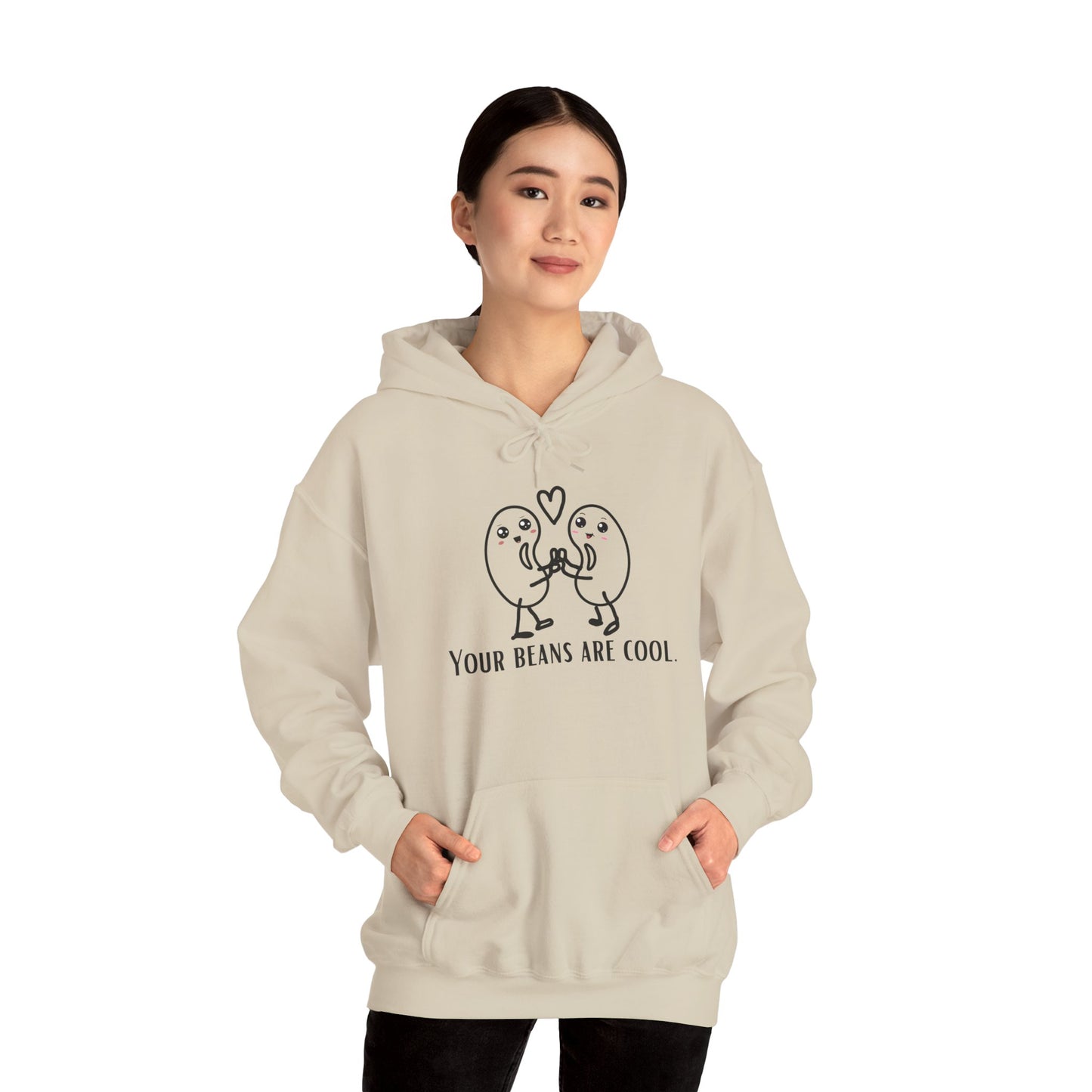 Hoodie — "Your Beans Are Cool" Cute Cartoon Bean Friends Pullover