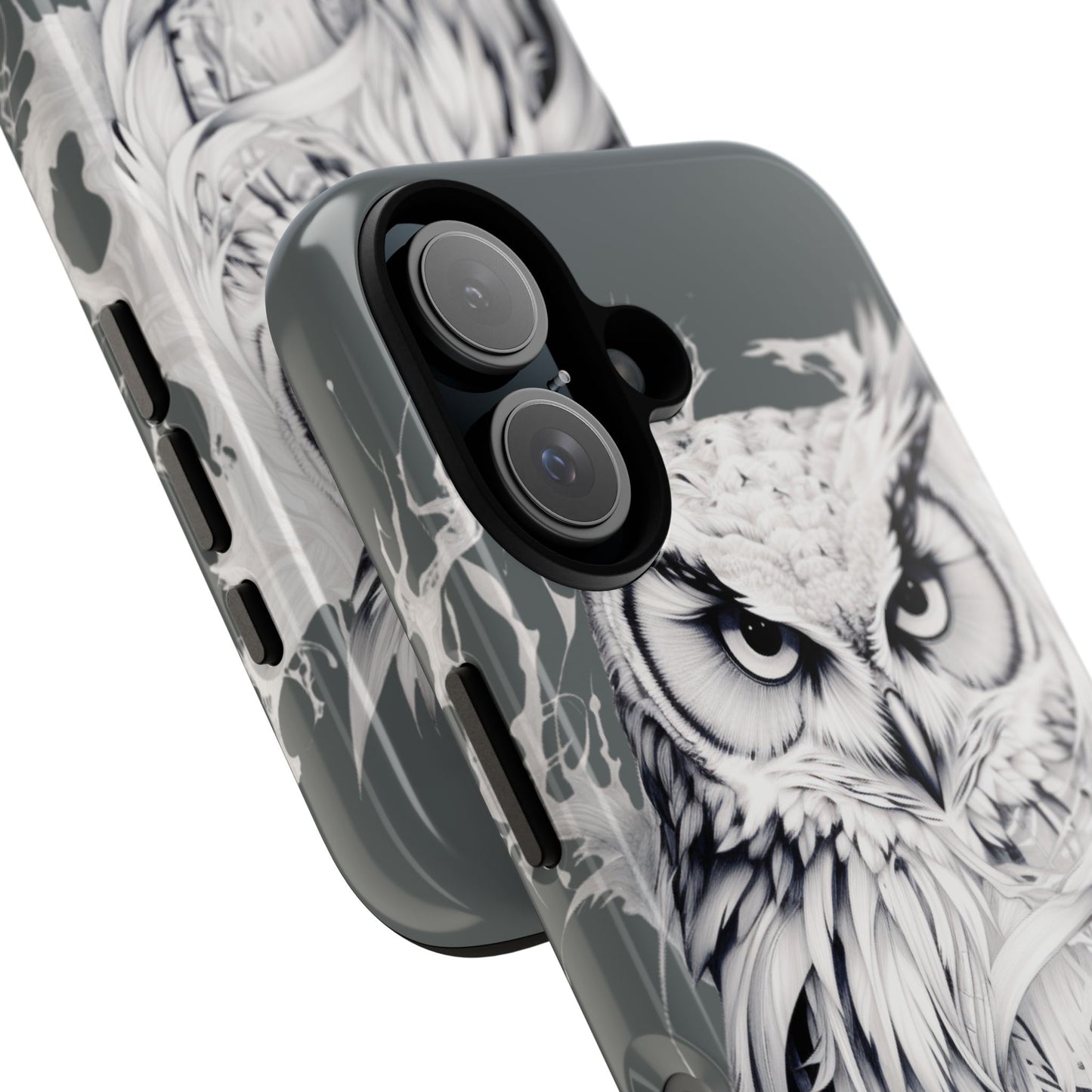 Owl Design Phone 16 Case, Tough Phone Cover, Owl Lover Gift