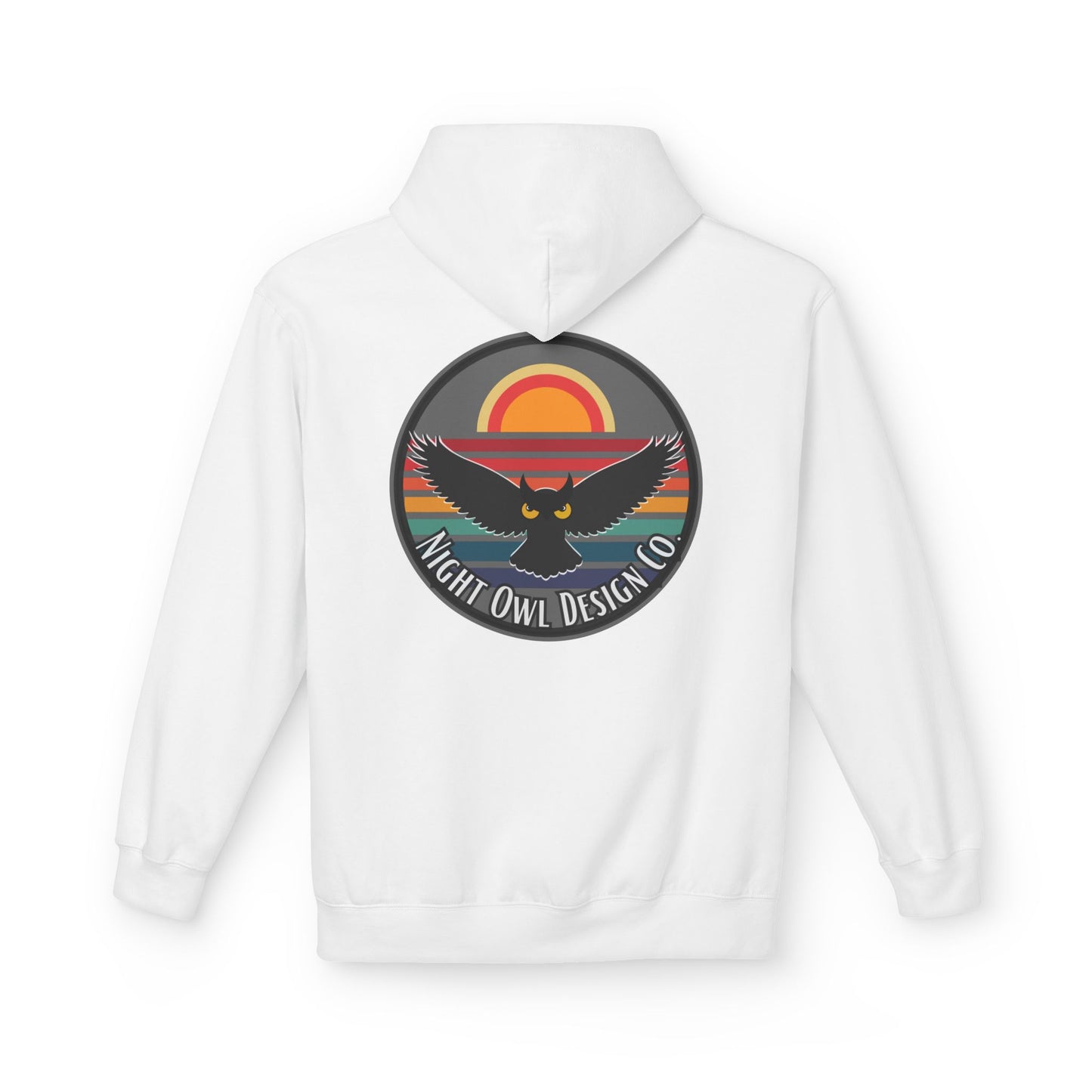 Owl Sunset Hoodie — Night Owl Design Co. Vintage Retro Graphic Hoodie