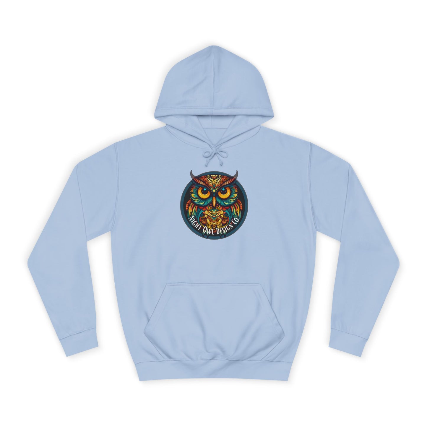 Night Owl  Hoodie — Vibrant Night Owl Graphic Pullover