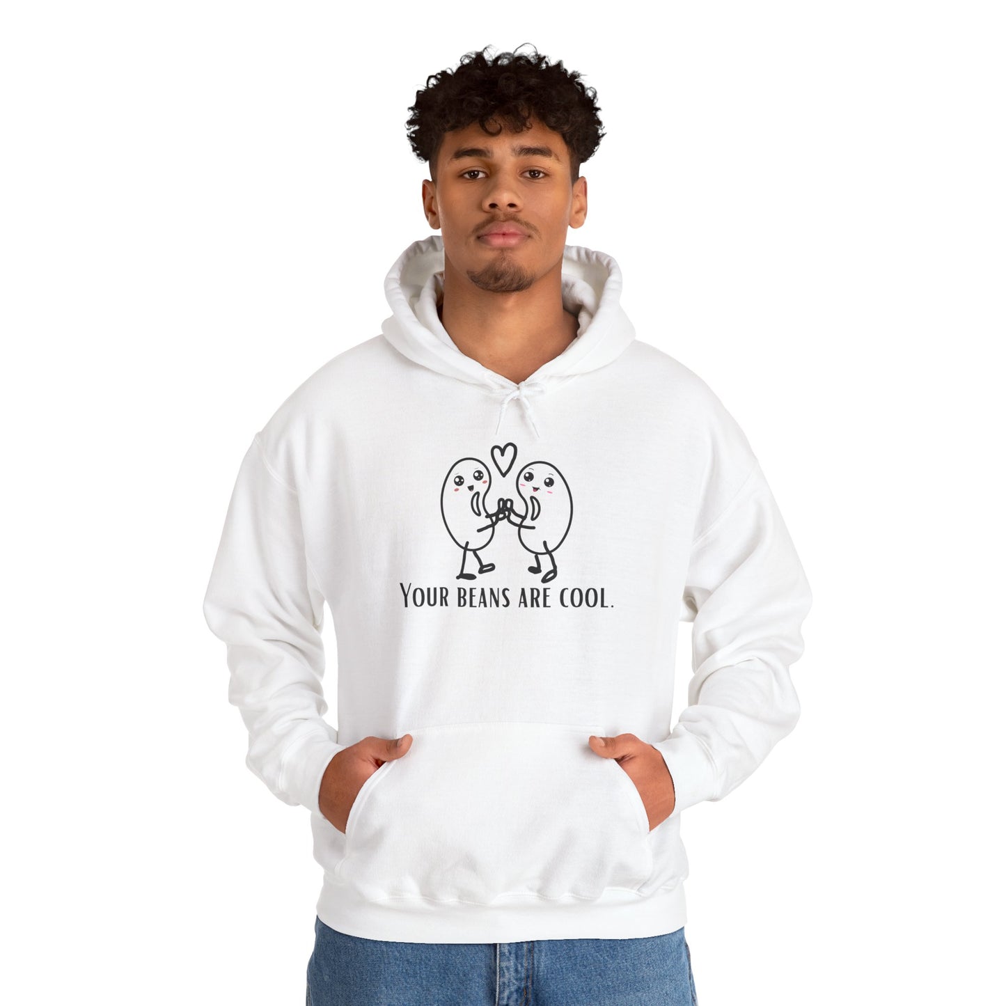 Hoodie — "Your Beans Are Cool" Cute Cartoon Bean Friends Pullover
