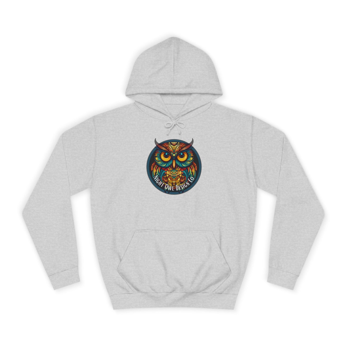 Night Owl  Hoodie — Vibrant Night Owl Graphic Pullover
