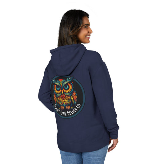 Night Owl Design Co Logo Unisex French Terry