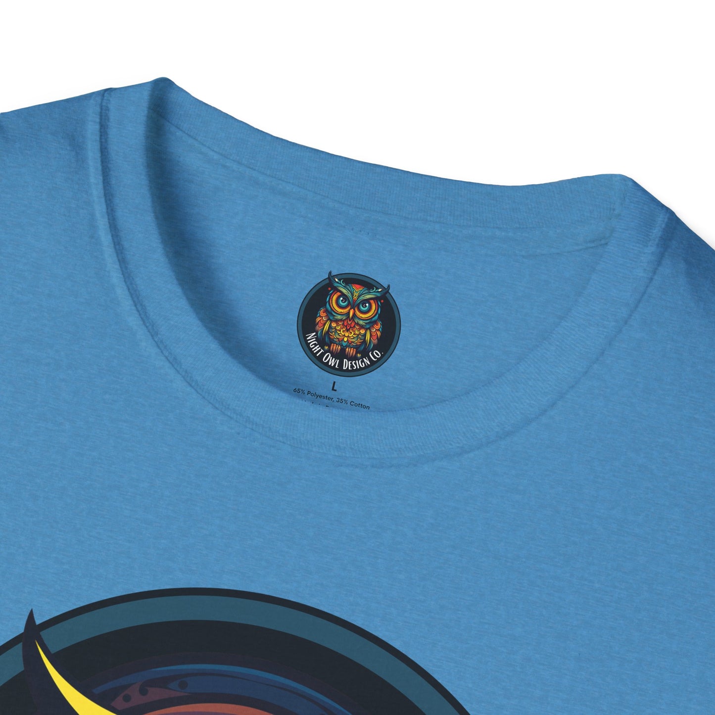 Bolts Owl logo Unisex T-Shirt - Night Owl Design Co Brand