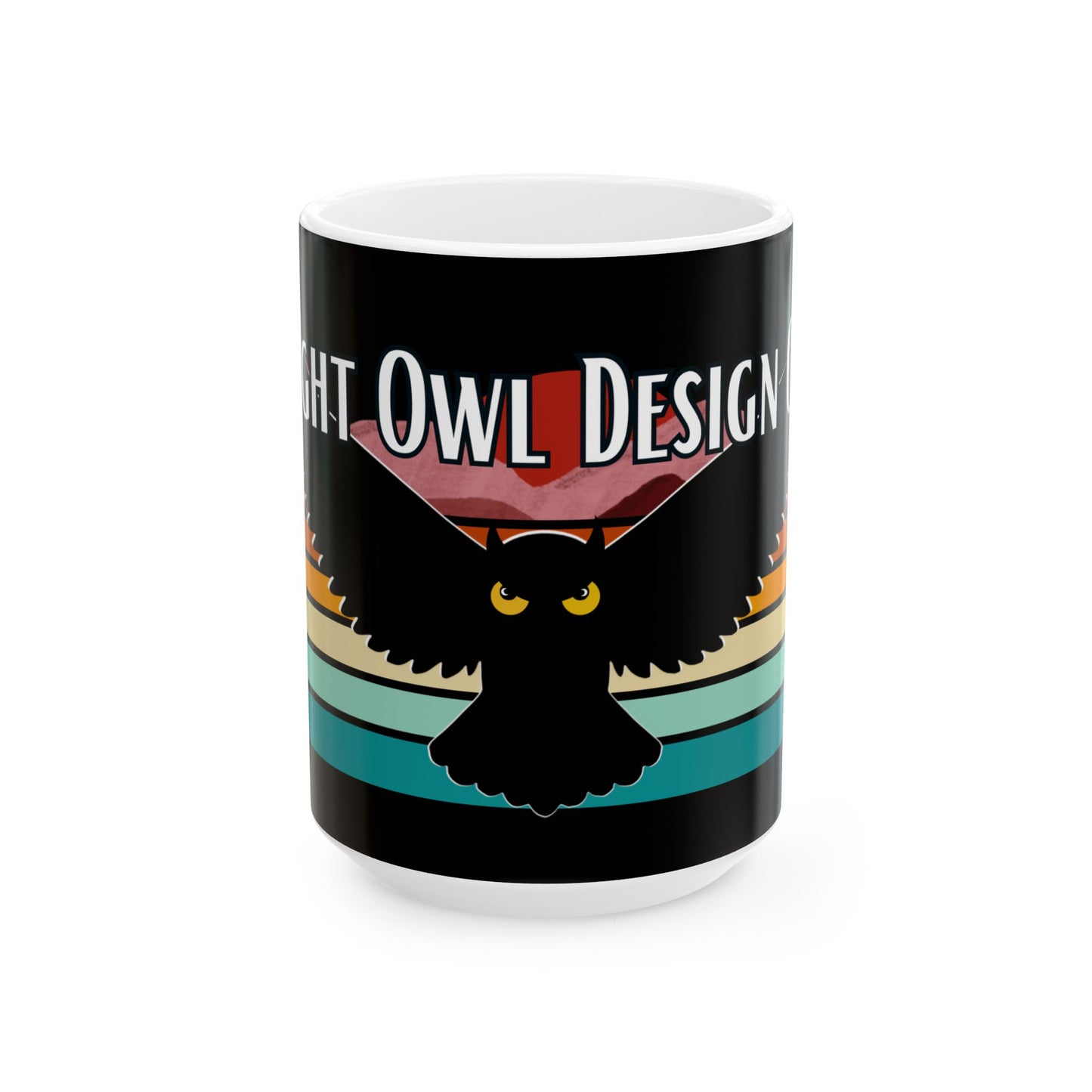 Night Owl Design Co. logo Coffee mug