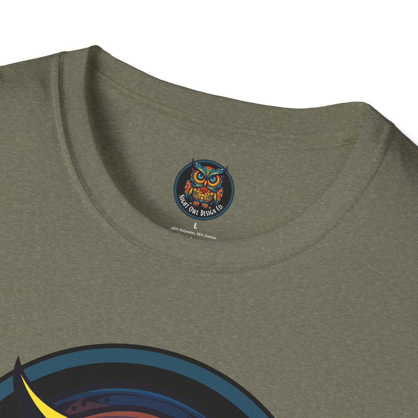 Bolts Owl logo Unisex T-Shirt - Night Owl Design Co Brand