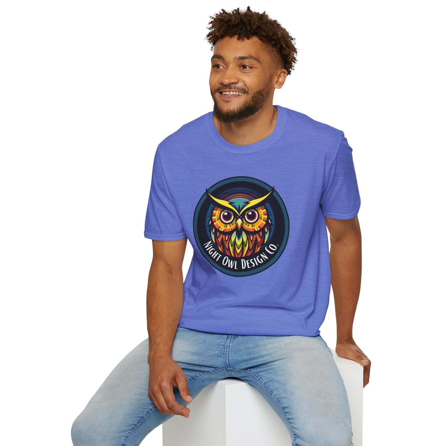 Bolts Owl logo Unisex T-Shirt - Night Owl Design Co Brand