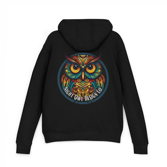 Night Owl Design Co Logo, Fancy Owl, Unisex Hoodie