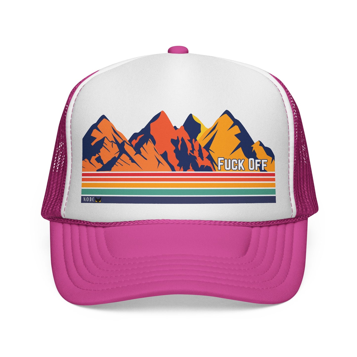 "Fuck Off" Trucker Cap — Edgy Mesh Back Snapback Hat