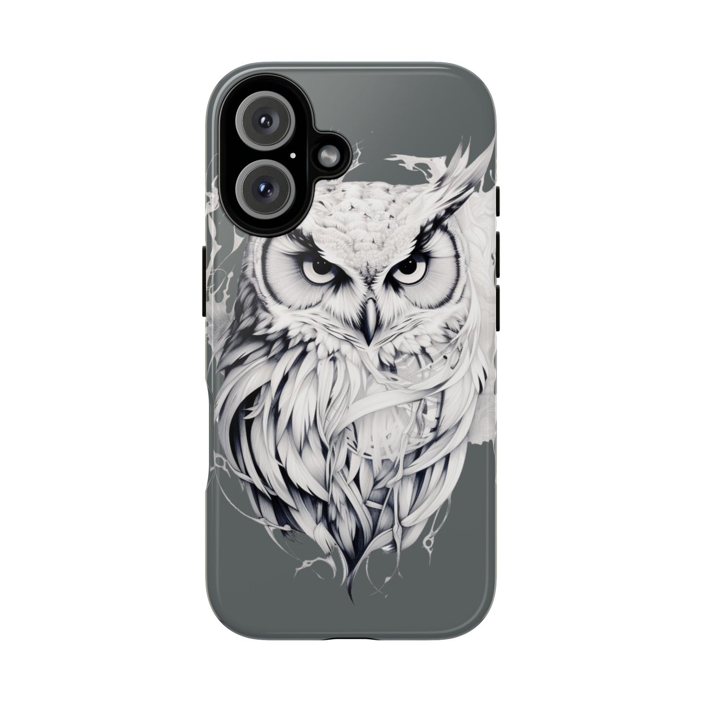 Owl Design Phone 16 Case, Tough Phone Cover, Owl Lover Gift