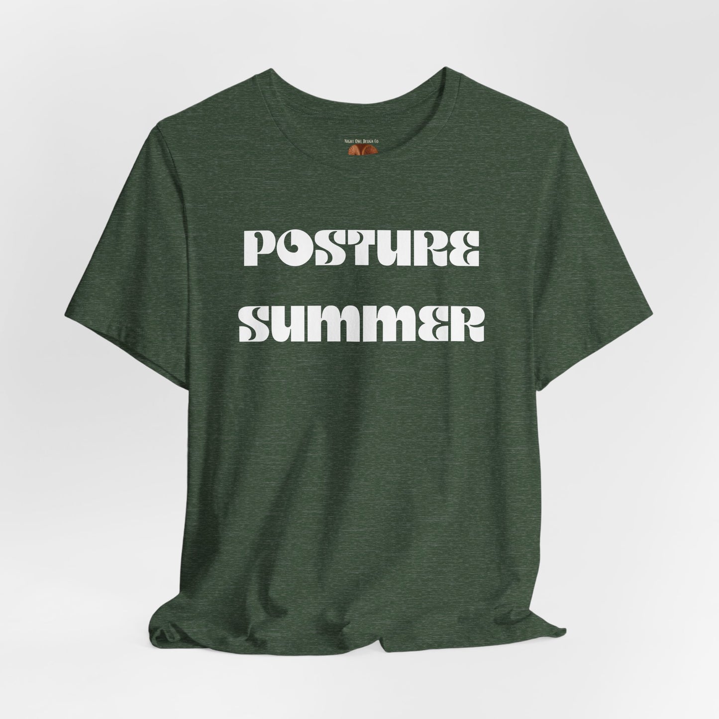 "Posture Summer" Funny Quote Tee - Unisex Jersey Short Sleeve