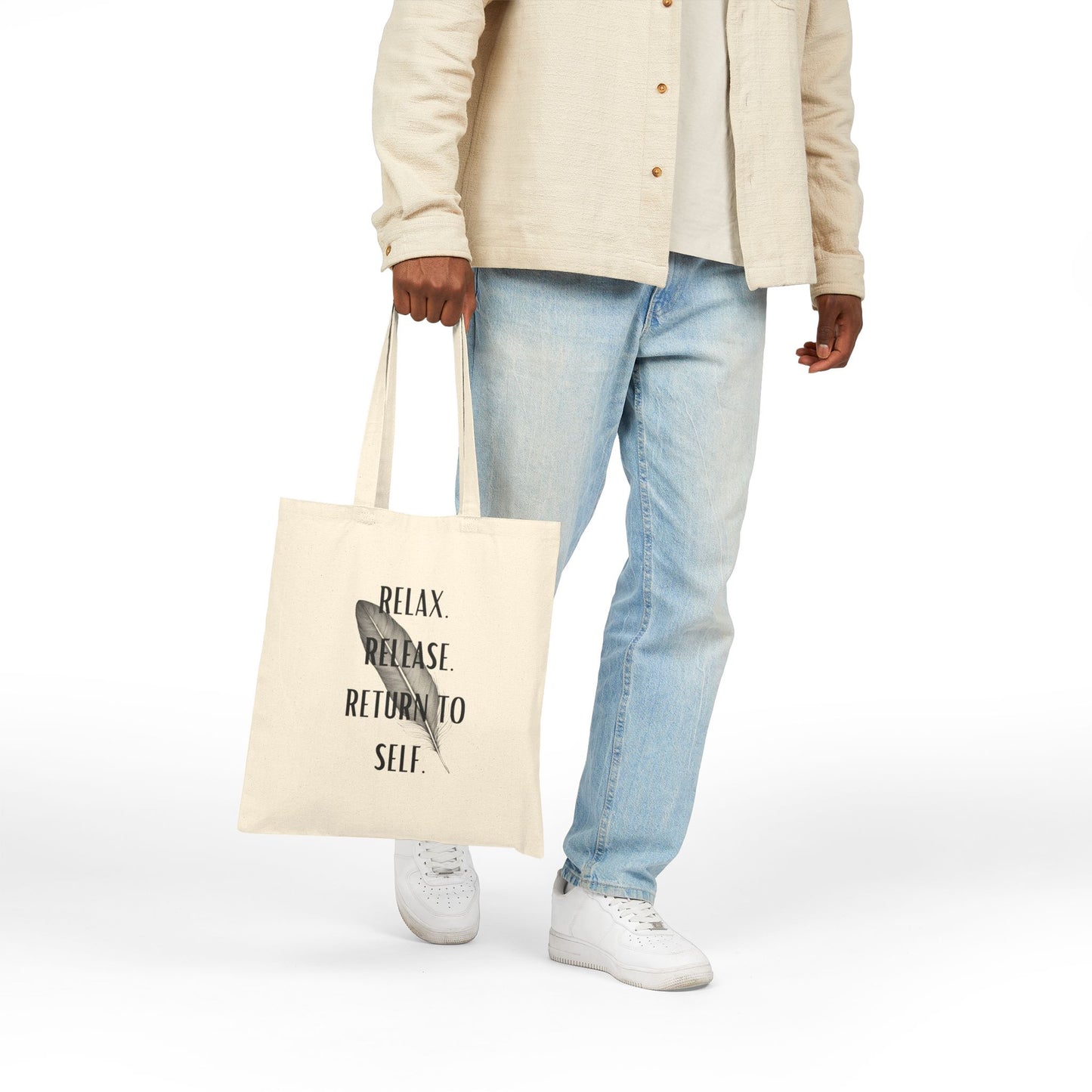 Mindfulness Cotton Canvas Tote Bag