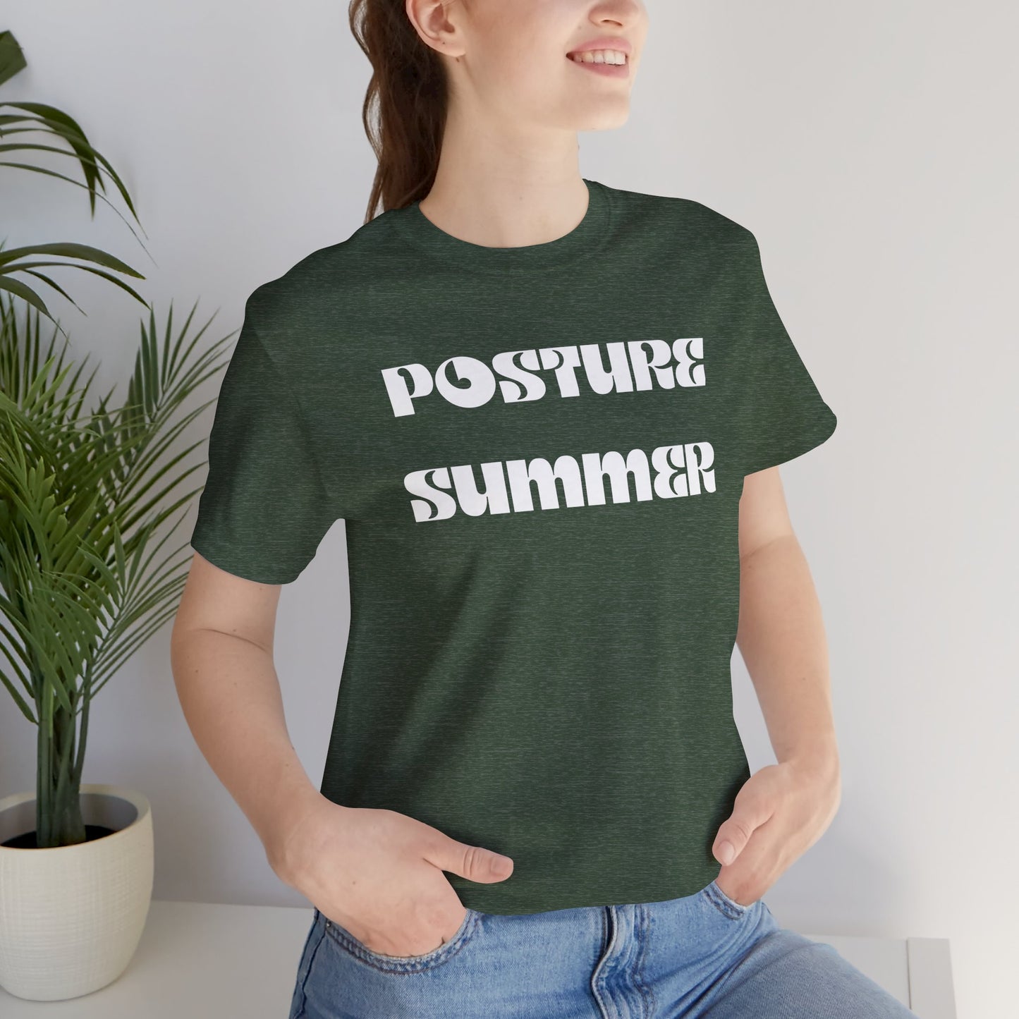 "Posture Summer" Funny Quote Tee - Unisex Jersey Short Sleeve