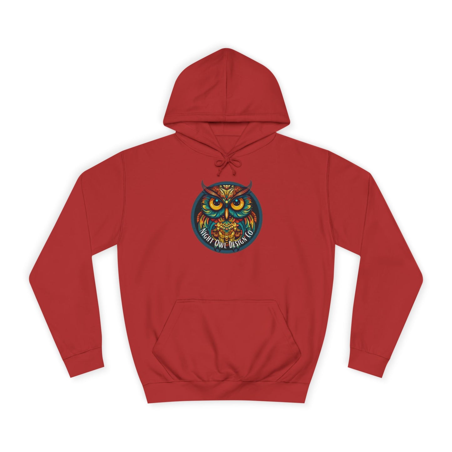 Night Owl  Hoodie — Vibrant Night Owl Graphic Pullover