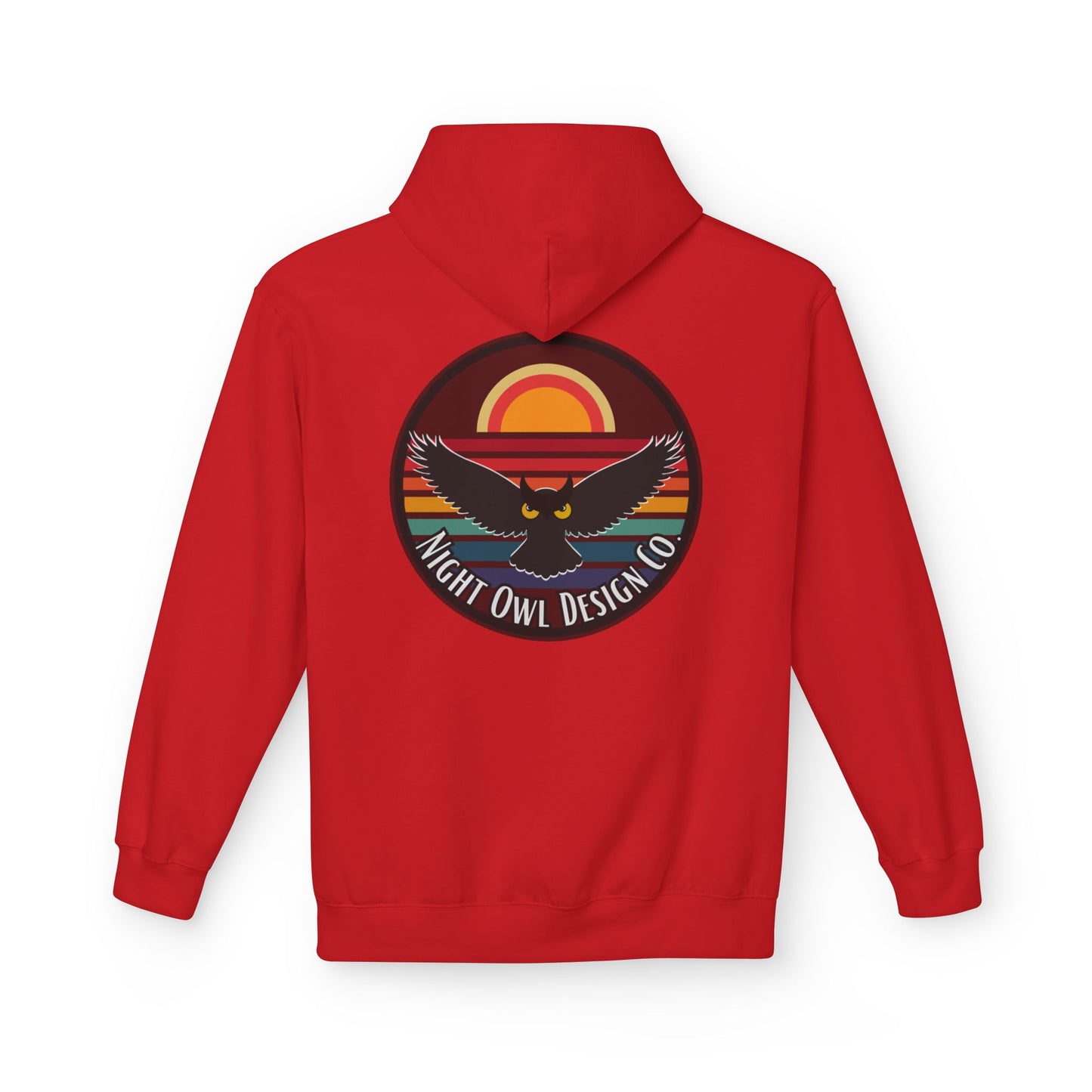 Owl Sunset Hoodie — Night Owl Design Co. Vintage Retro Graphic Hoodie