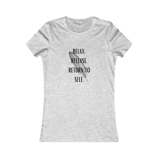 Feather, Relaxation Affirmation Women's Tee