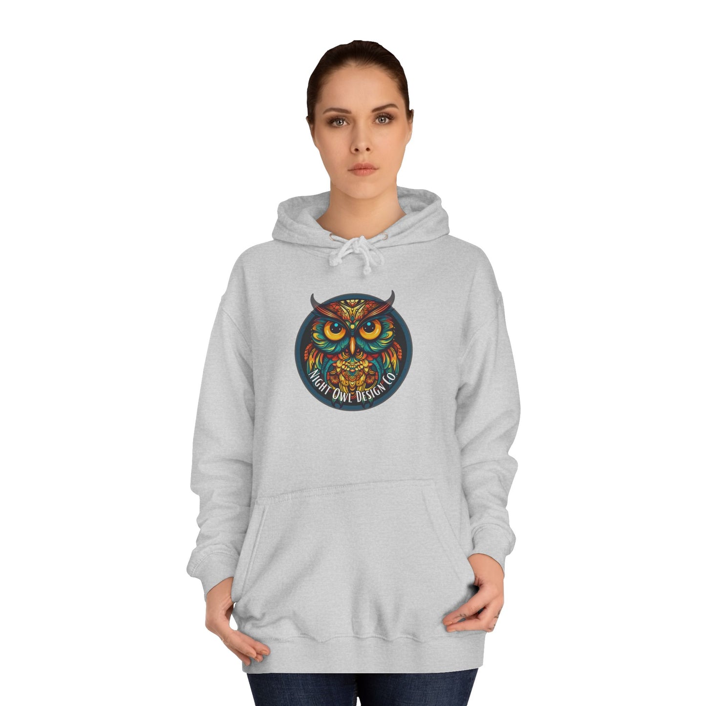 Night Owl  Hoodie — Vibrant Night Owl Graphic Pullover