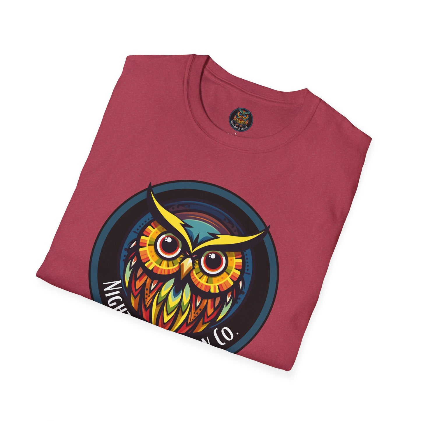 Bolts Owl logo Unisex T-Shirt - Night Owl Design Co Brand