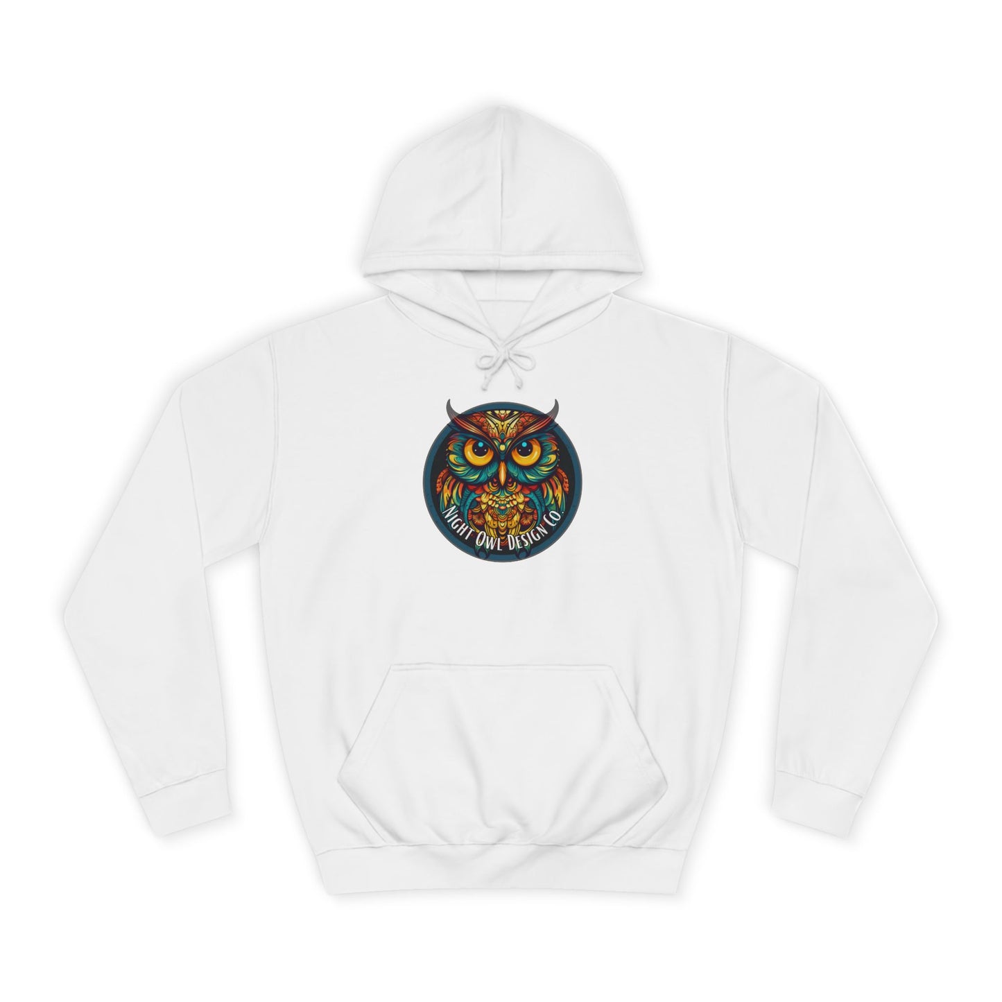 Night Owl  Hoodie — Vibrant Night Owl Graphic Pullover