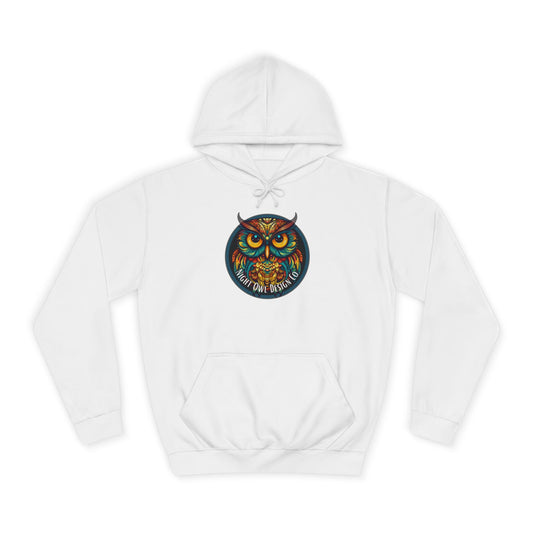 Night Owl  Hoodie — Vibrant Night Owl Graphic Pullover