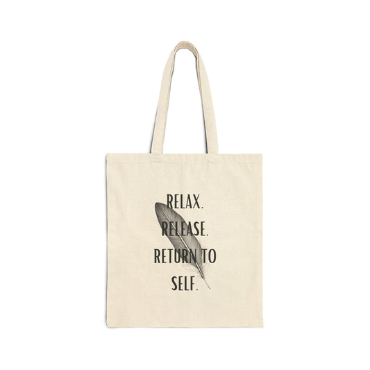 Mindfulness Cotton Canvas Tote Bag