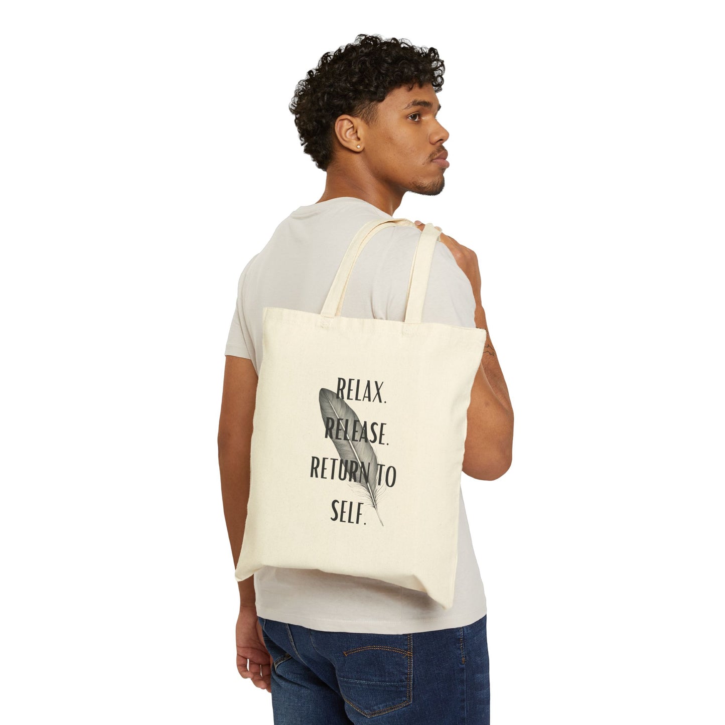 Mindfulness Cotton Canvas Tote Bag