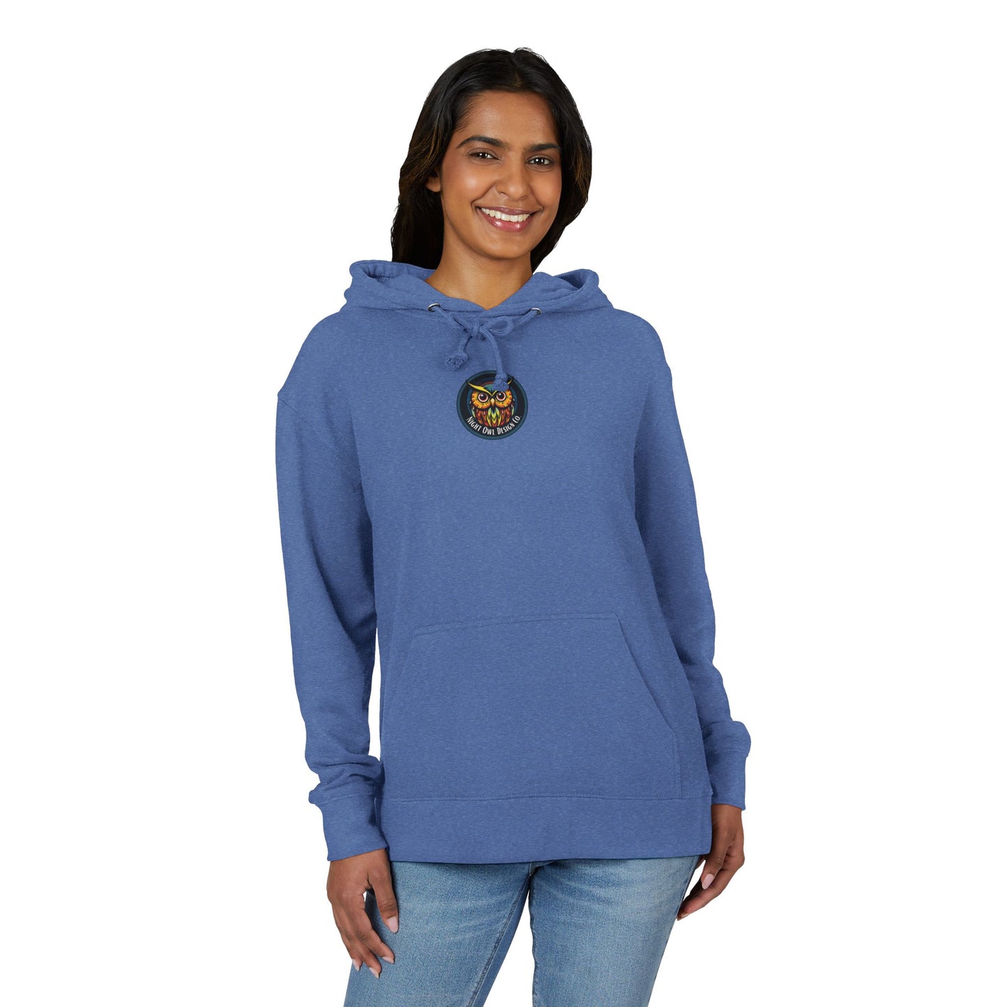 Colorful Owl Hoodie - Night Owl Design Co Original Logo Unisex French Terry