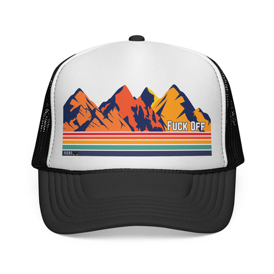 "Fuck Off" Trucker Cap — Edgy Mesh Back Snapback Hat