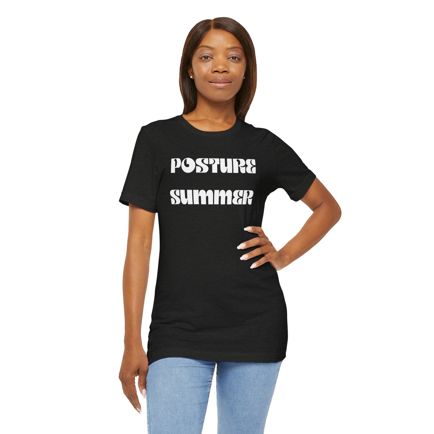 "Posture Summer" Funny Quote Tee - Unisex Jersey Short Sleeve