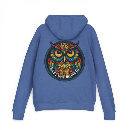 Night Owl Design Co Logo, Fancy Owl, Unisex Hoodie
