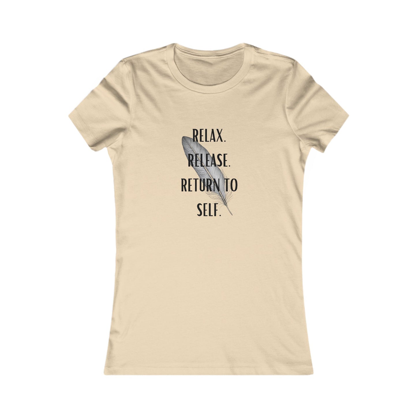 Feather, Relaxation Affirmation Women's Tee